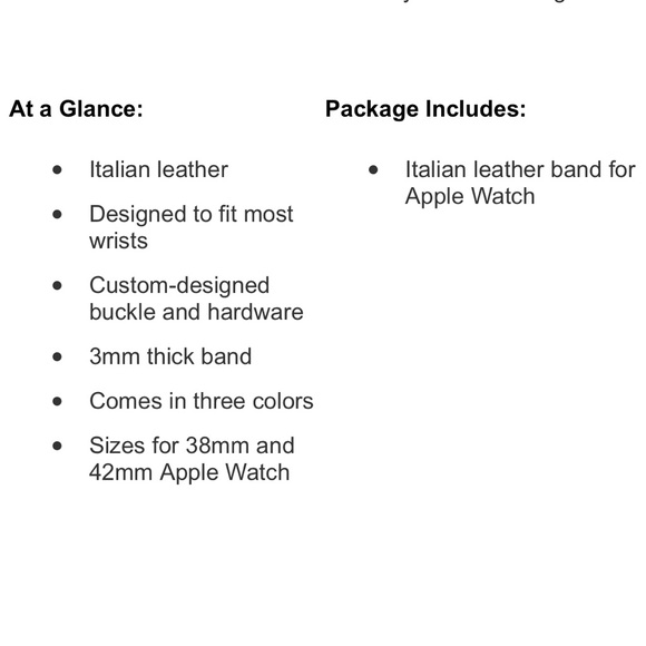 Belkin 38mm Apple Watch classic leather band - Picture 4 of 8